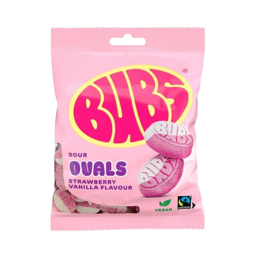 Bubs Sour Ovals Fresa & Vainilla